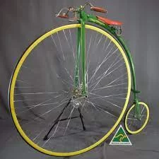 Australian Made Campaign - Aussie Made products come in all kinds of shapes  and sizes! We just love this fabulous locally crafted green and gold Penny  Farthing bicycle – keep up the