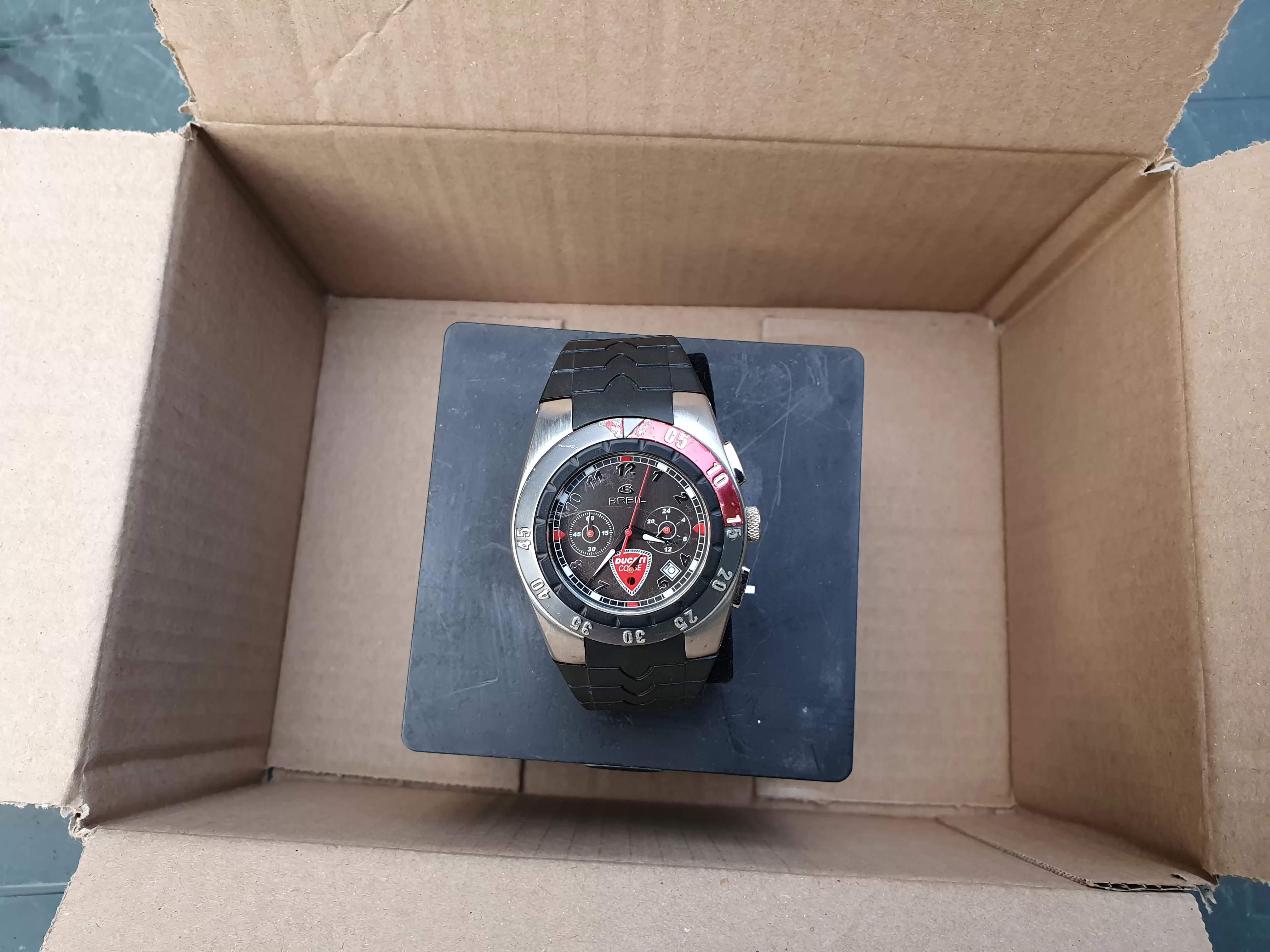 Breil Ducati Corse BW0163 Chronograph Watch Miyota OS20 Pepsi Diver Style Bezel