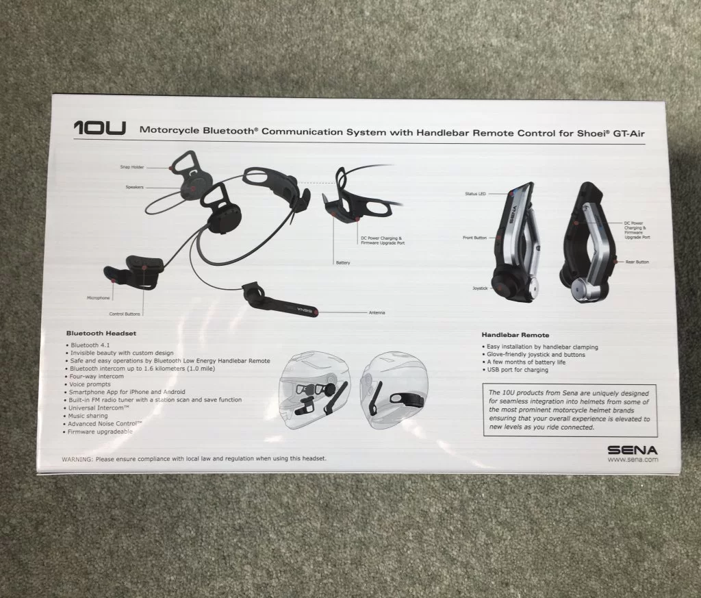 For Sale: Sena 10U for Shoei GT Air