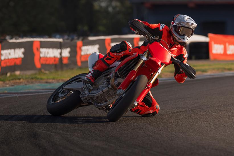 Ducati Desmo450 SM on track