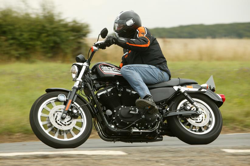 Harley-Davidson Sportster ridden on road