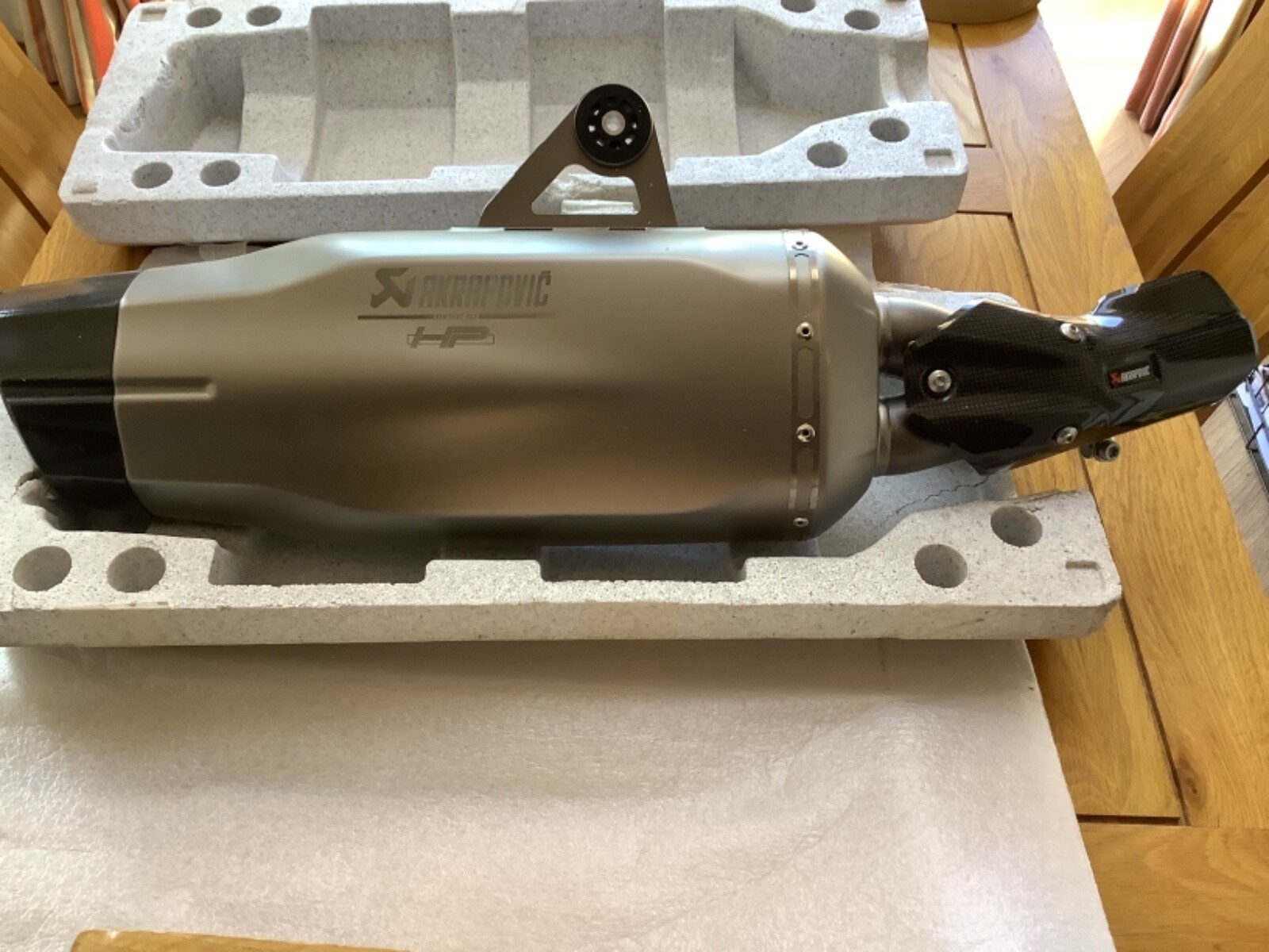 BMW 1250 GS Akrapovic end can £450 new