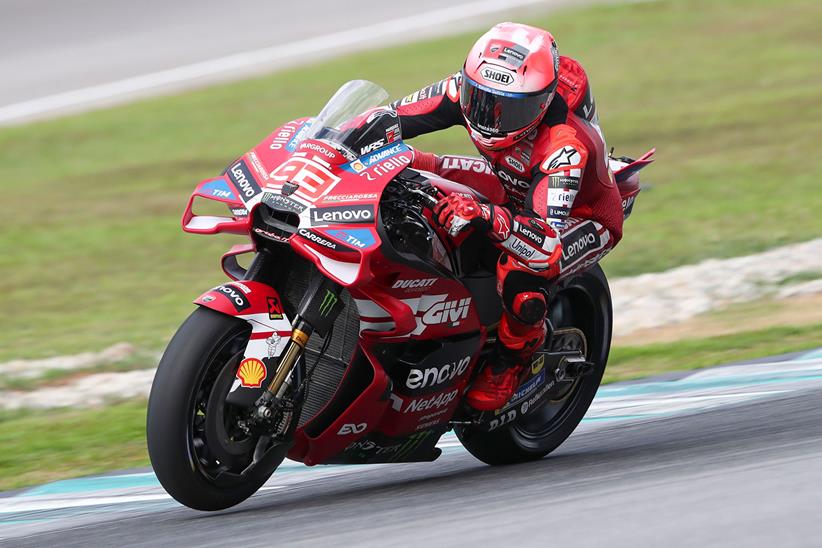 Marc Marquez back in action for Ducati at the Sepang MotoGP test.