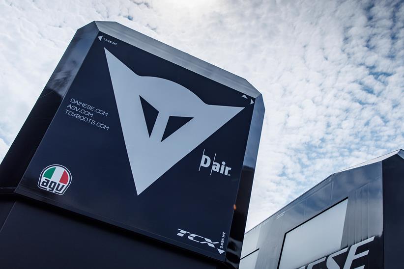 Dainese logo on truck