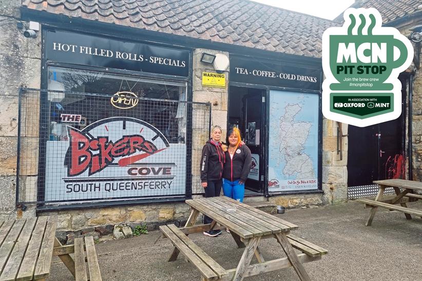 Co-owner Tricia Sutton and Anna McNeill outside the Cove
