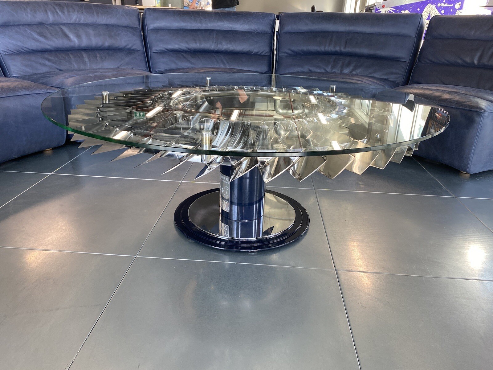 Harrier Jump Jet Coffee Table - Rolls Royce Pegasus Engine - LP3