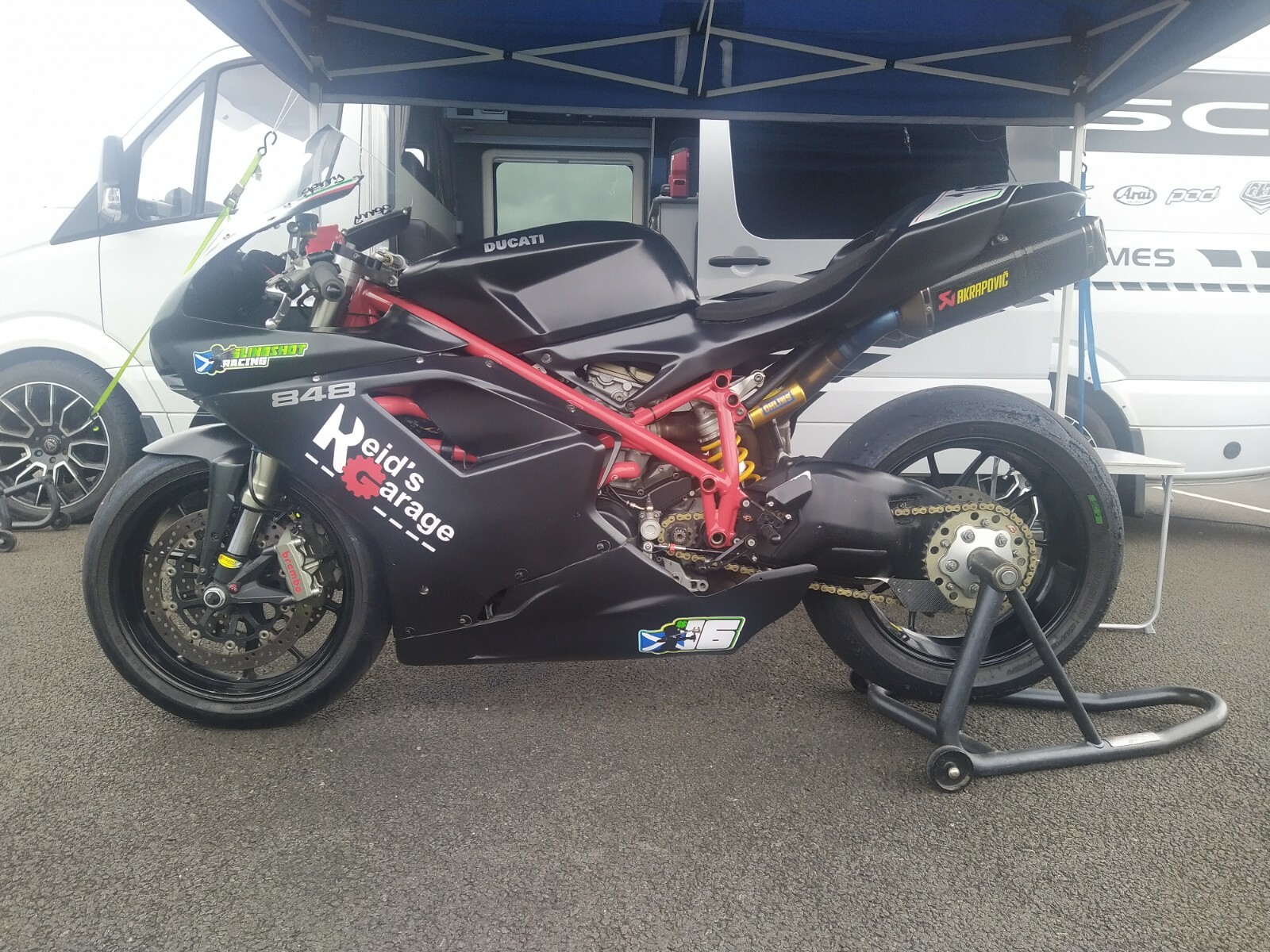 Image 1 - Ducat 848 evo race track bike