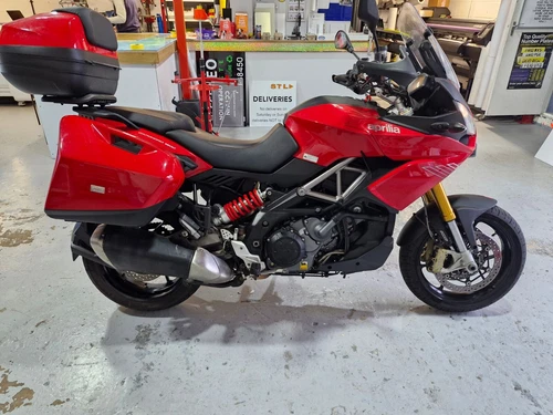 2014 APRILIA CAPONORD 1200 ABS  FSH FACTORY  LUGGAGE - Picture 2 of 15