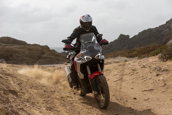 MV Agusta Enduro Veloce sliding in some dirt
