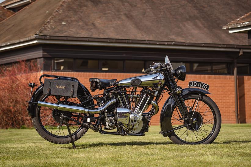 1930 Brough Superior SS100 side view