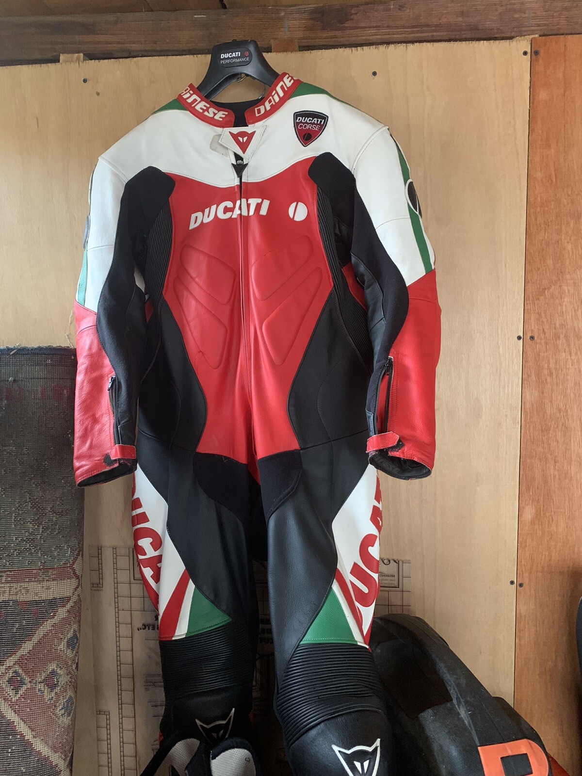 Full one piece ducati leathers